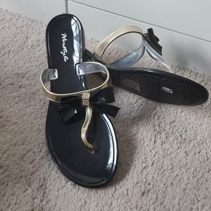 Bling Bows - Thong Sandals